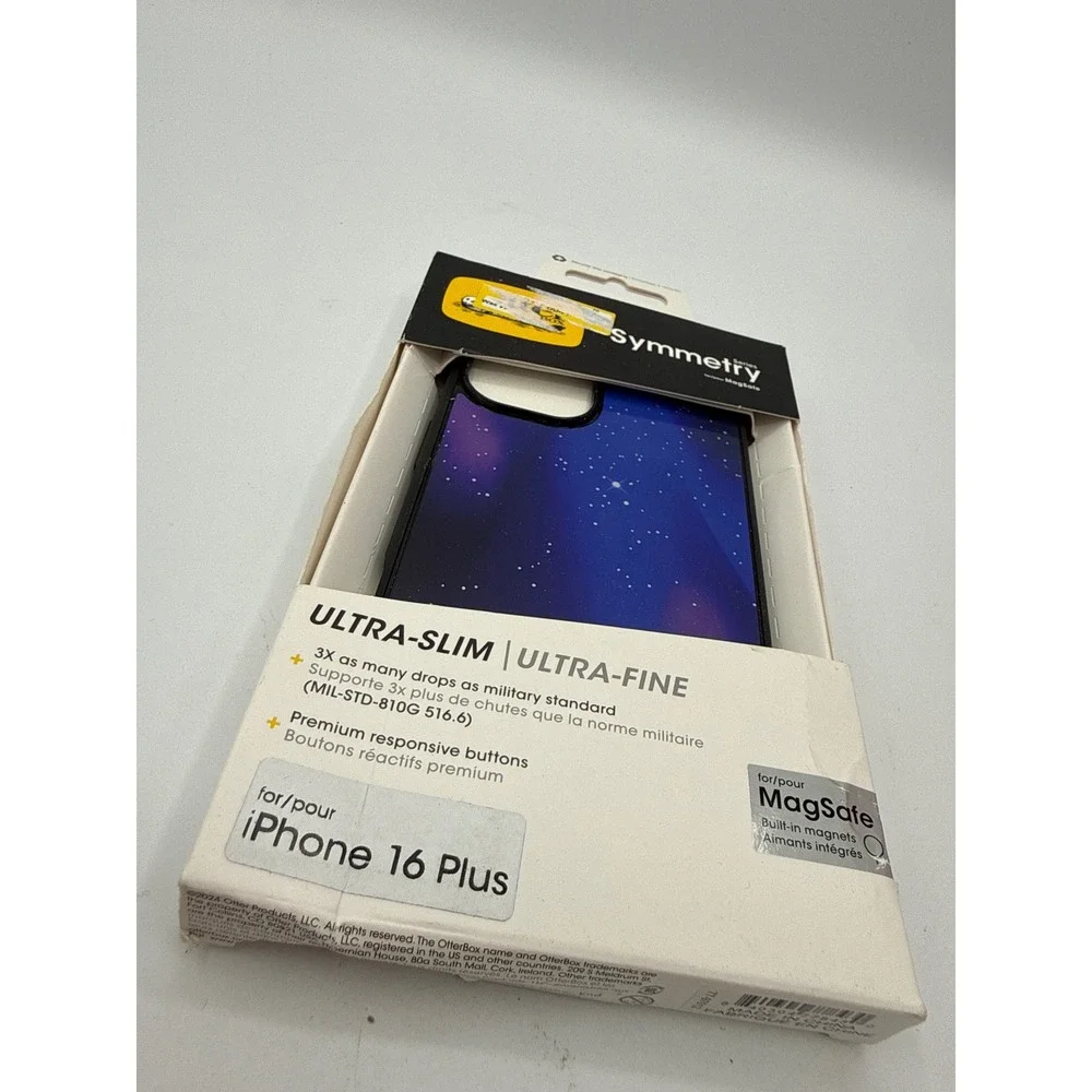 OtterBox Symmetry iPhone 16 Plus Case Purple Starry Night New MagSafe Slim